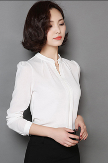 女士雪紡衫上衣襯衣定做 女士雪紡衫上衣襯衣定做