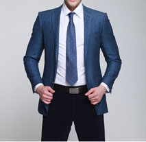 藍色男士職業裝