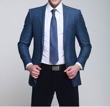 藍(lán)色男士職業(yè)裝
