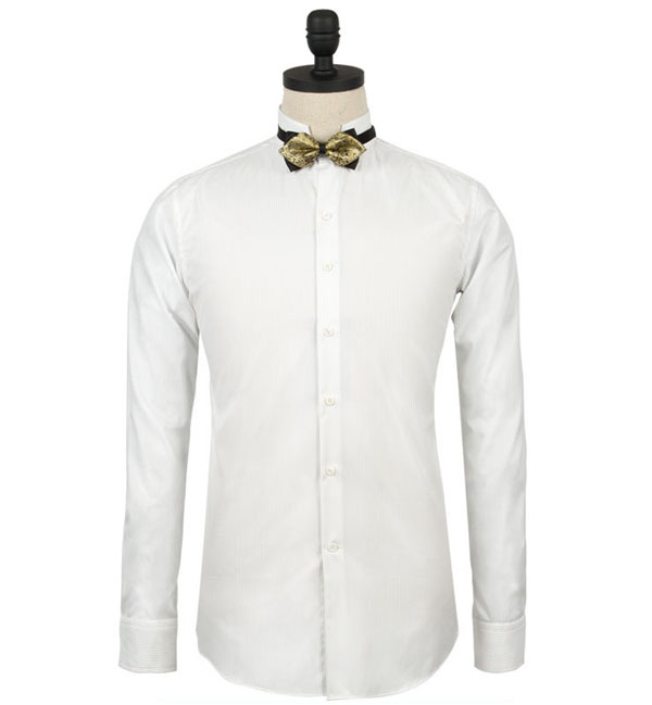 白色全棉男士商務(wù)長(zhǎng)袖襯衫